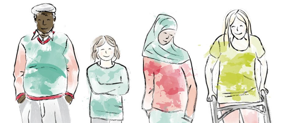 Bild på fyra personer