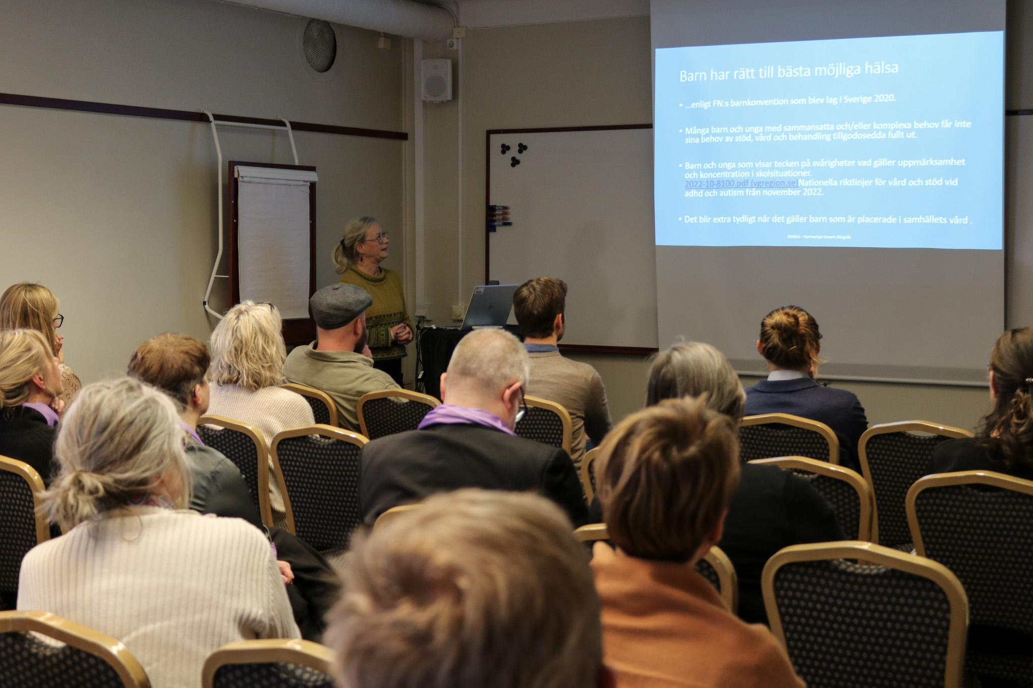 Föreläsare litet rum