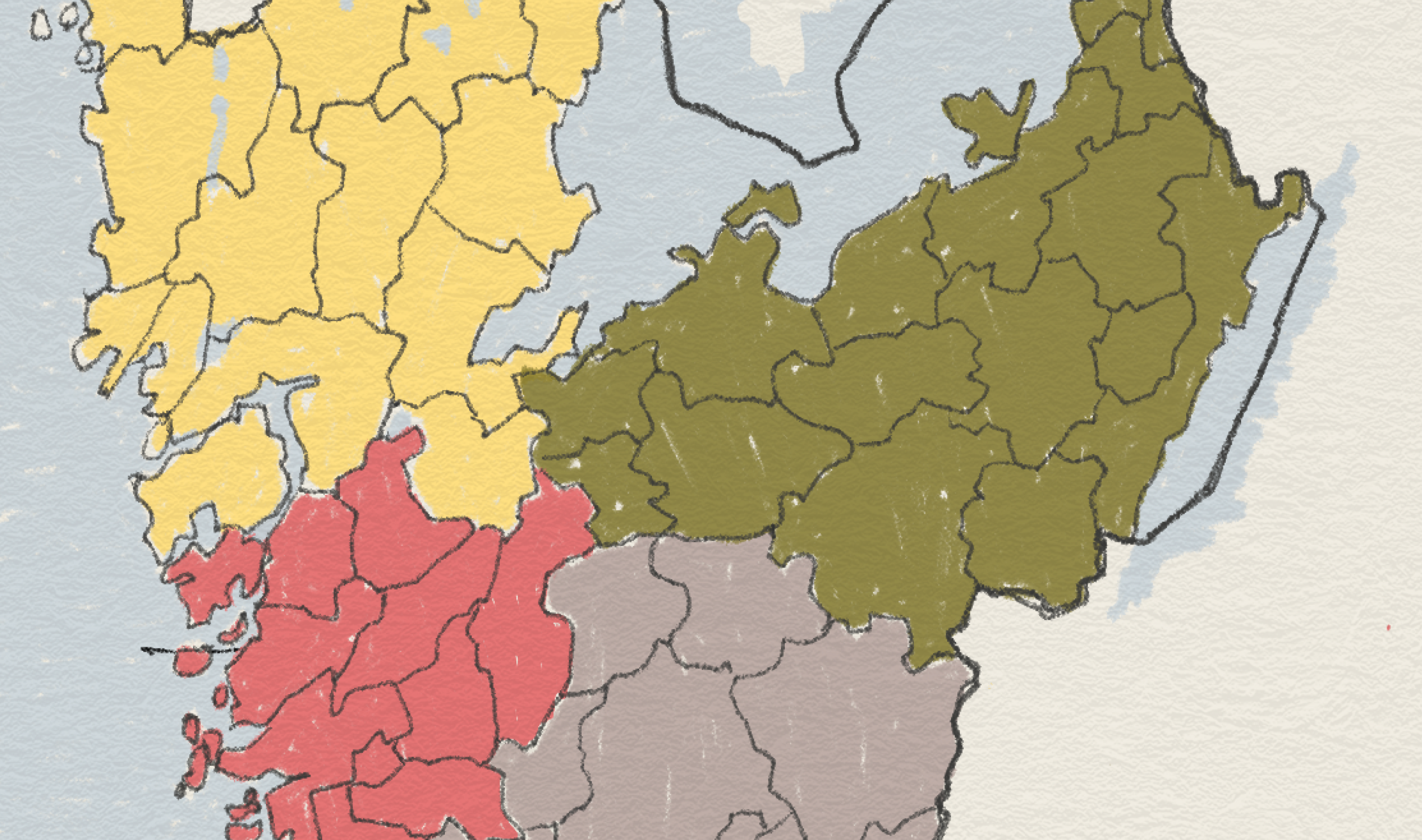 Karta över Västra Götaland