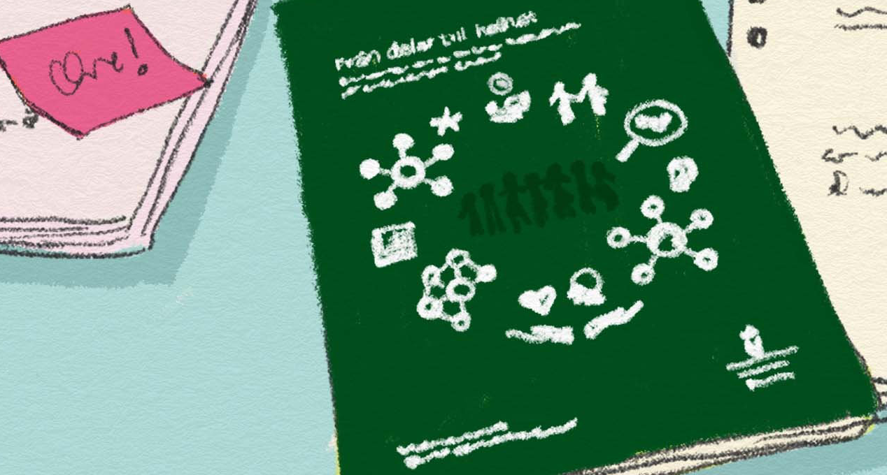 Böcker på ett bord