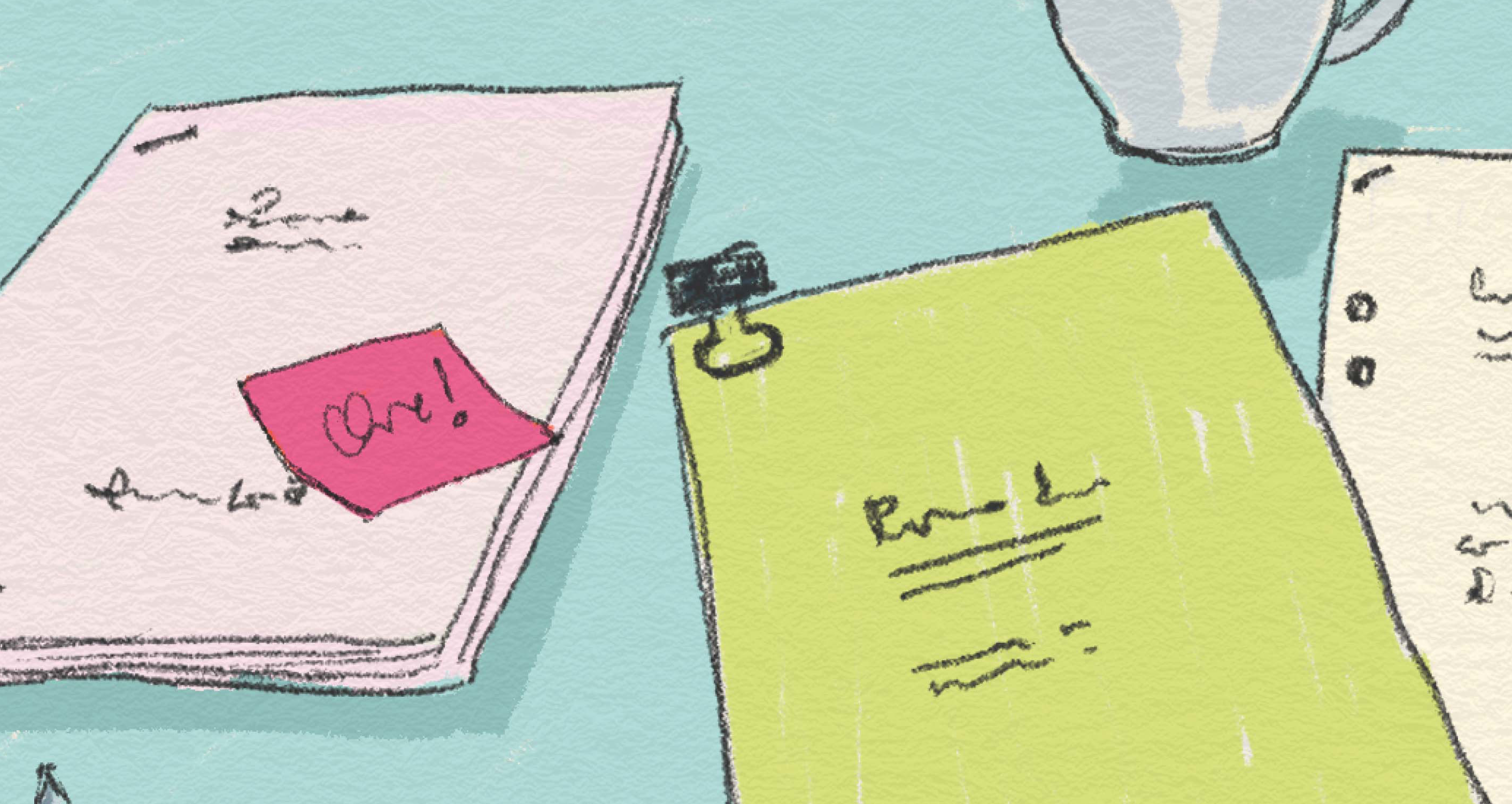 Dokument som ligger på ett bord