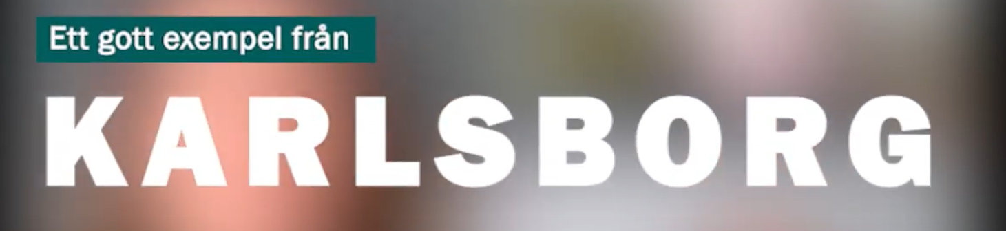 Bild med texten Ett gott exempel från Karlsborg