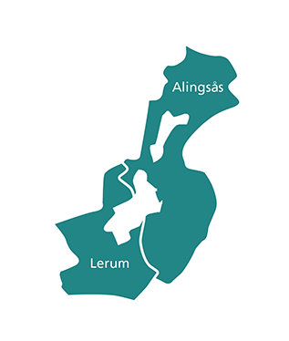 Kartor över de delregionala vårdsamverkansgrupperna i Västra Götaland